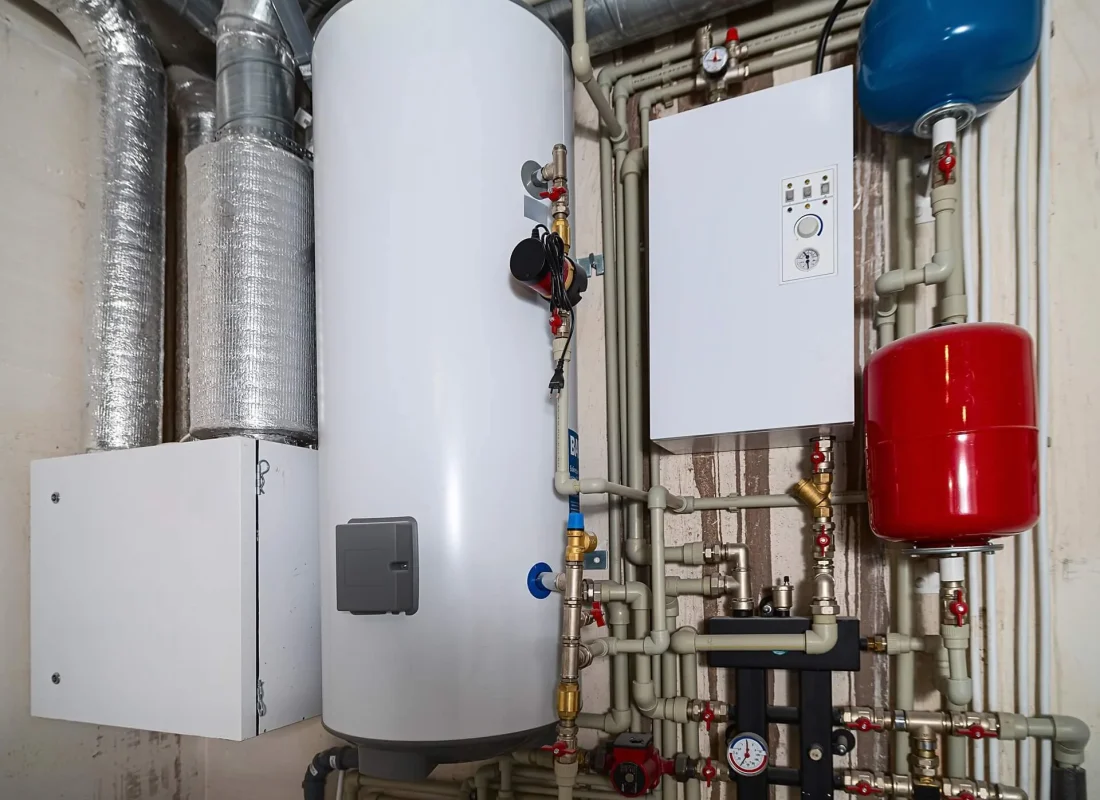 Skilled plumber testing water heater safety valves in Jonesborough, TN commercial building